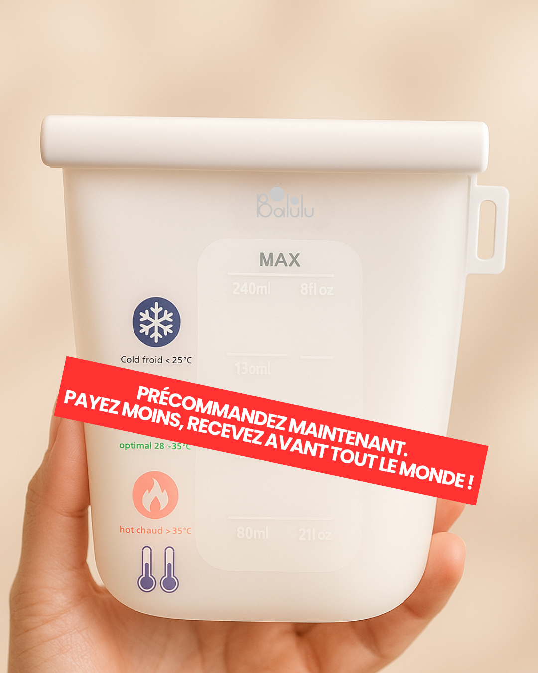 Sachets de conservation du lait maternel ConfortBag
