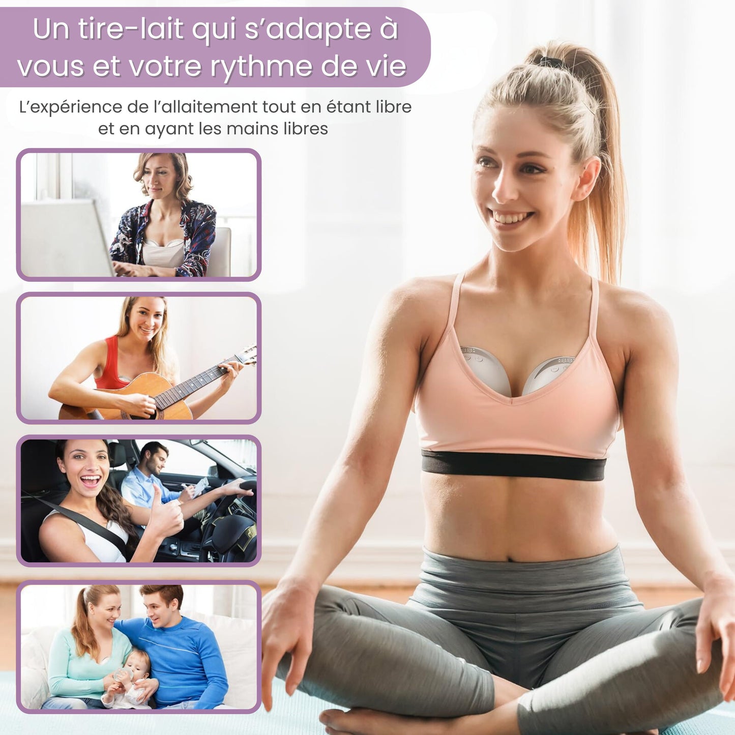 Tire-lait portable de qualité hospitalière FinConfort PRO