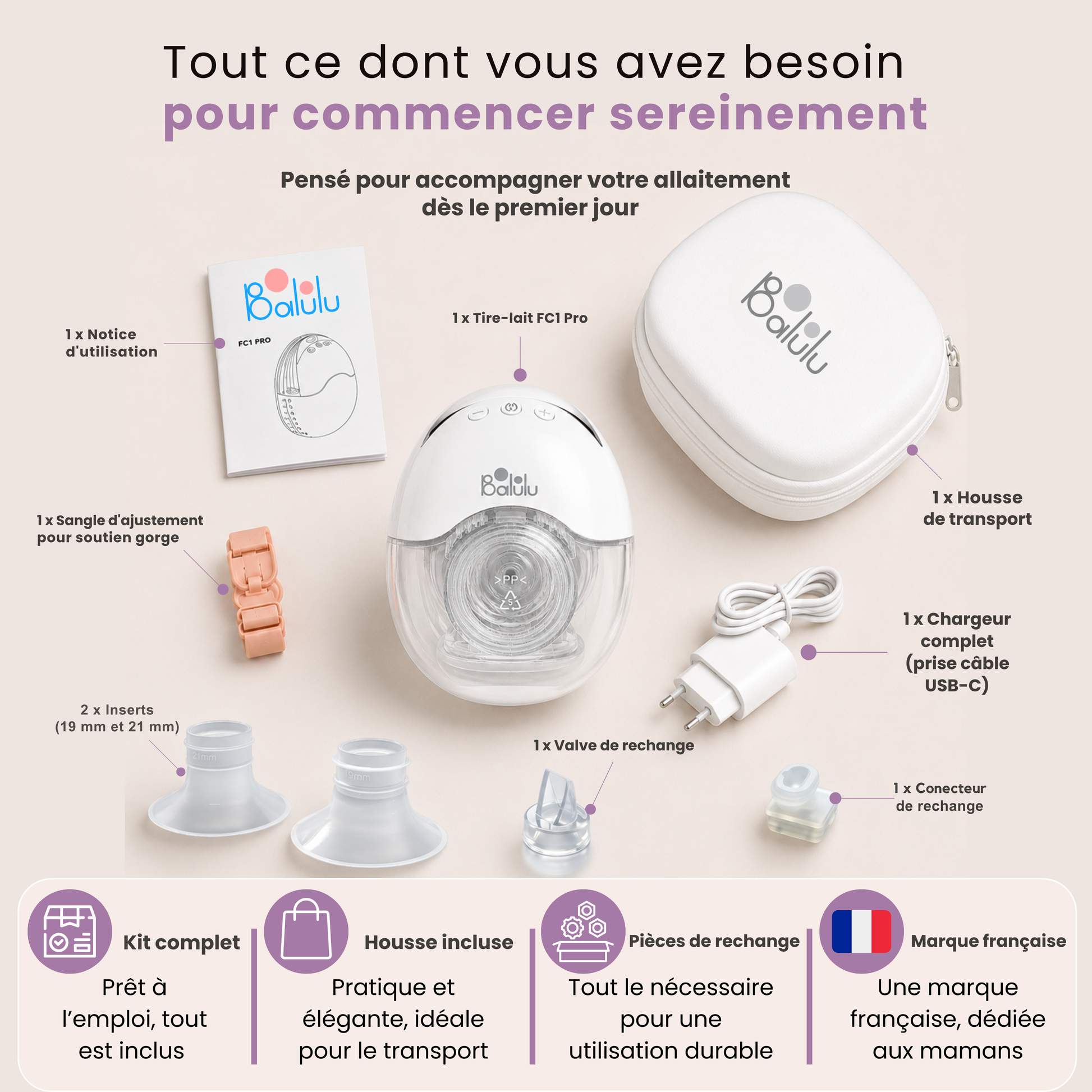 FinConfort PRO Hospital Grade Portable Breast Pump