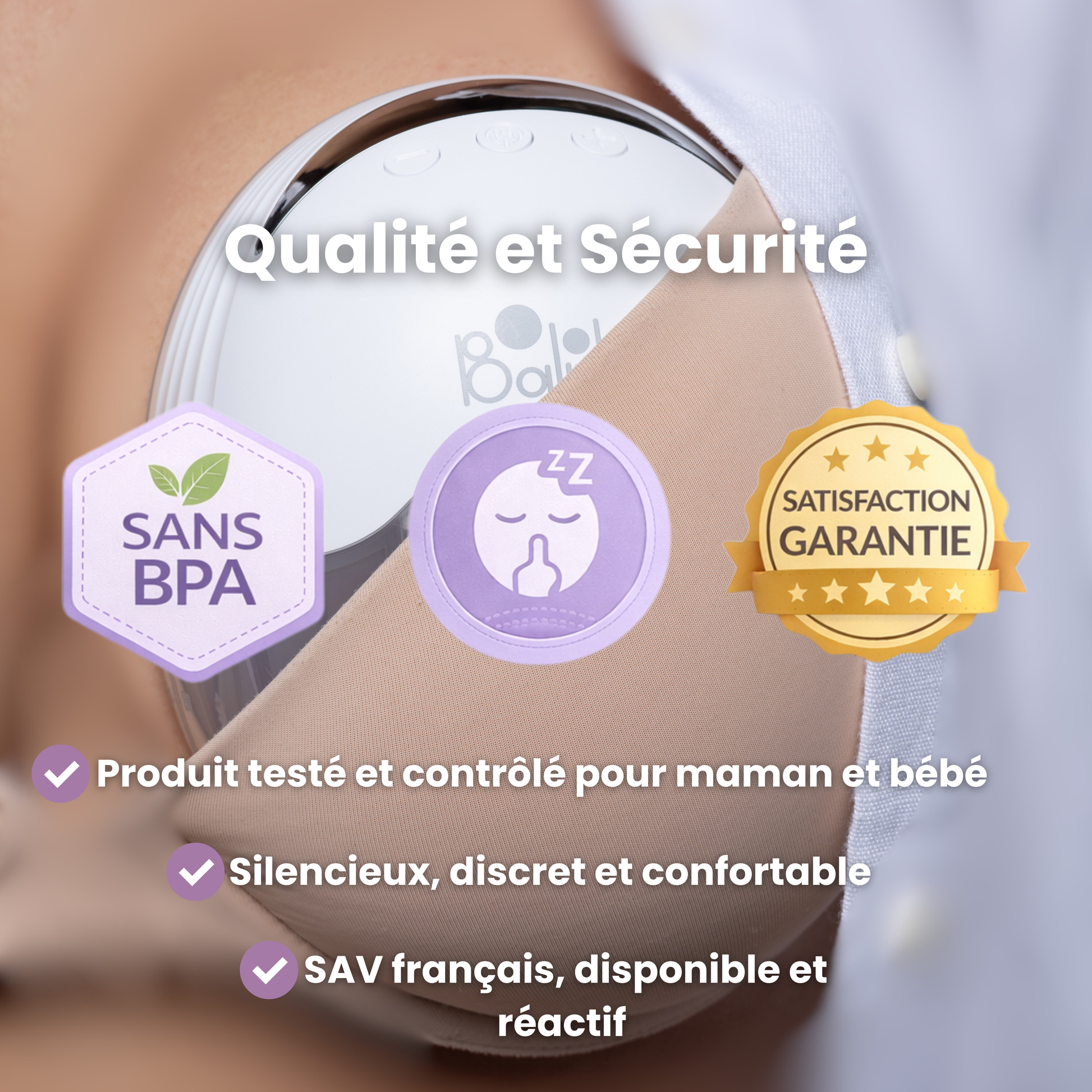 Tire-lait portable mains libres puissant FinConfort PRO Balulu