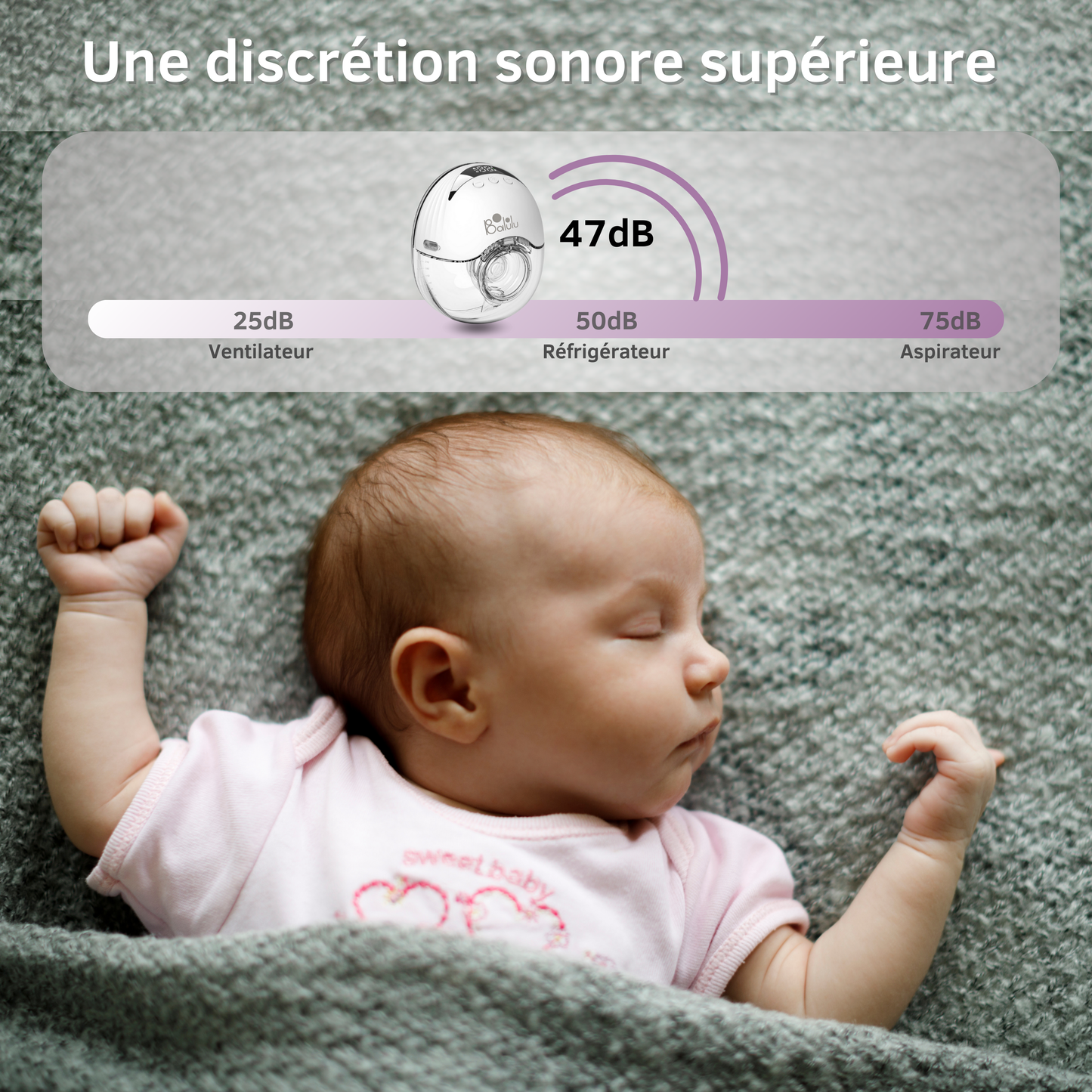 Tire-lait portable de qualité hospitalière FinConfort PRO