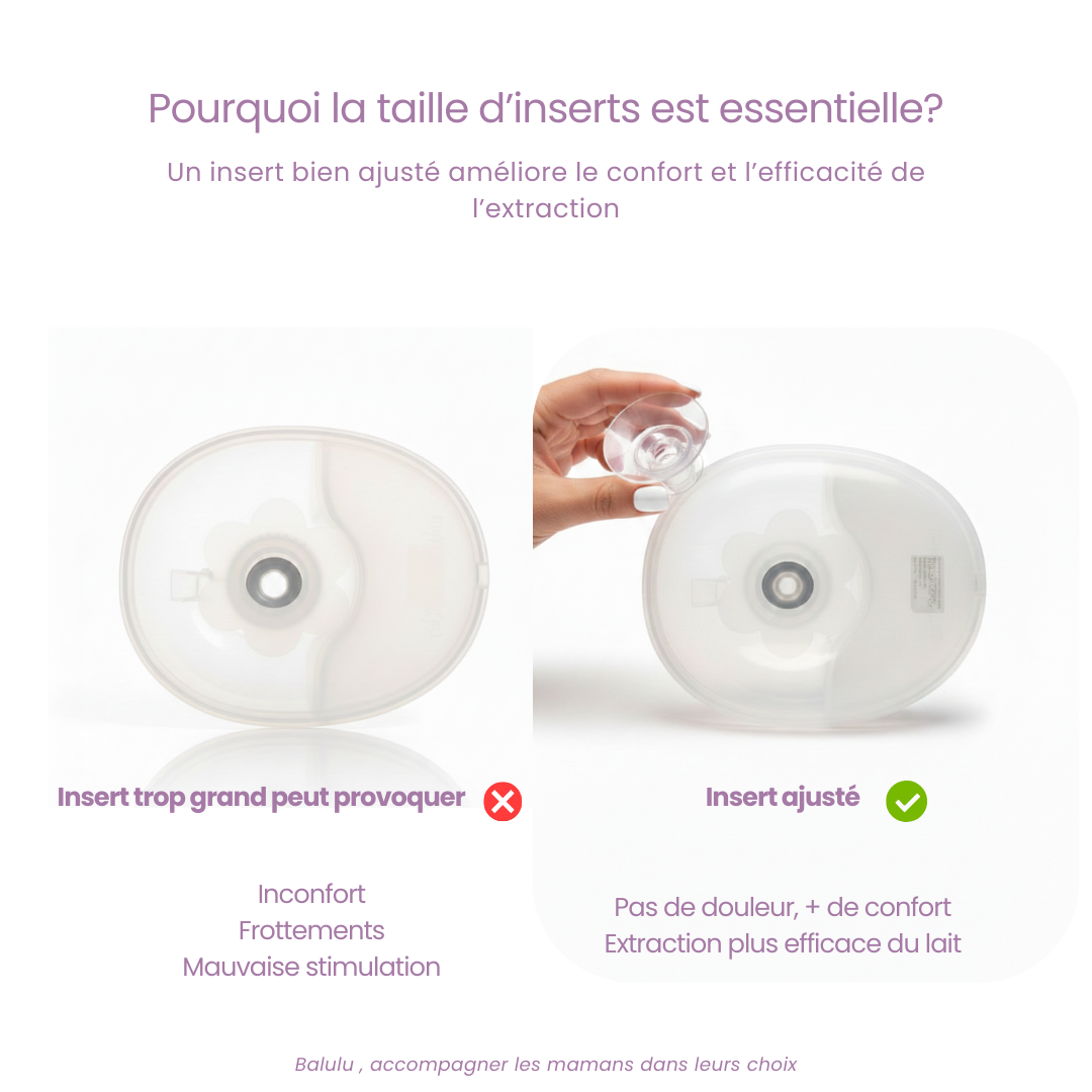 Pack Tirage & Conservation  2 inserts silicone + 50 sachets de lait maternel