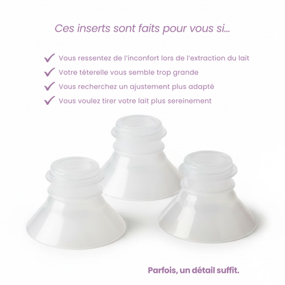 Pack Tirage & Conservation  2 inserts silicone + 50 sachets de lait maternel