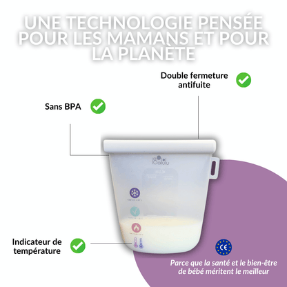 Sachets de conservation du lait maternel ConfortBag