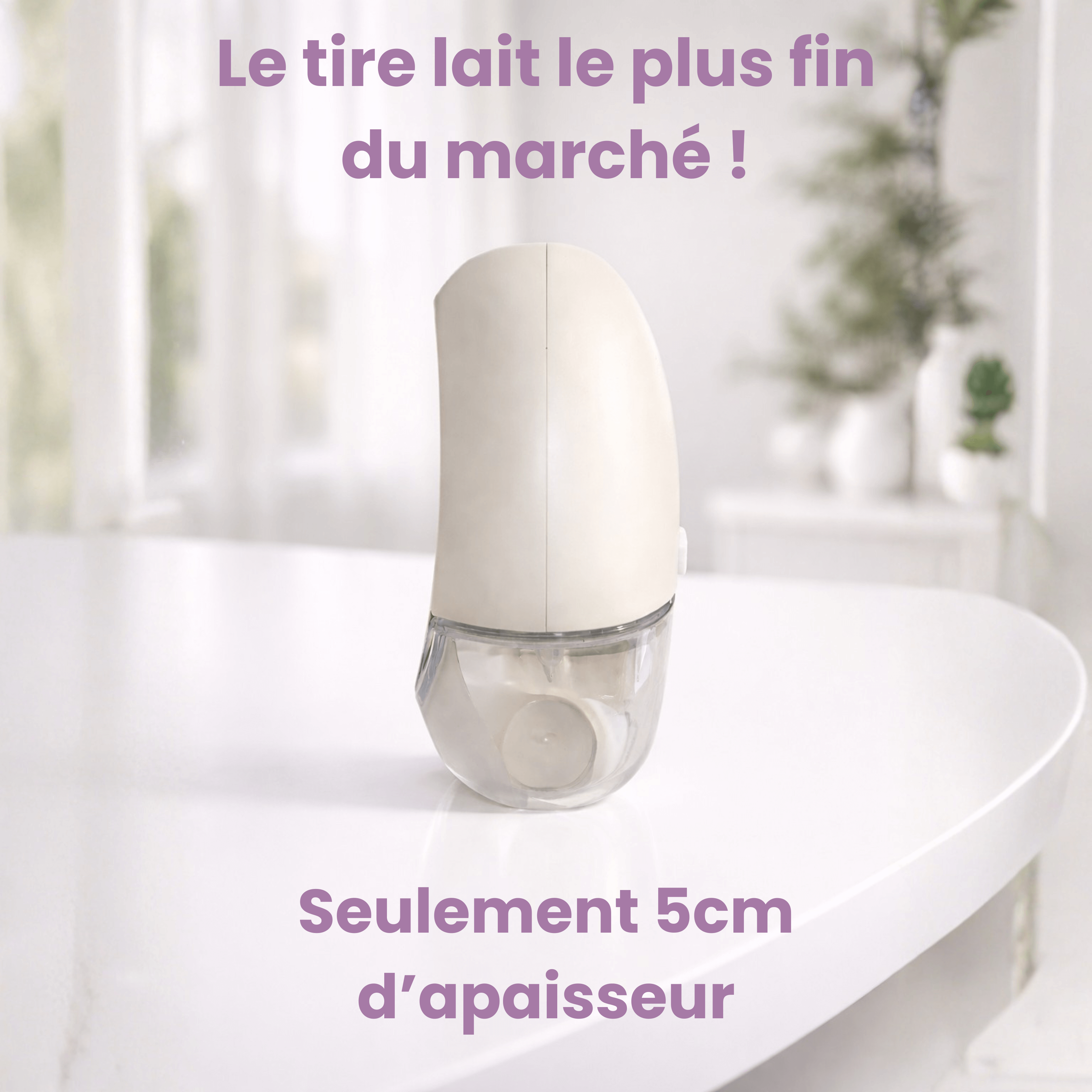 Tire-lait portable ultra fin et silencieux FinConfort