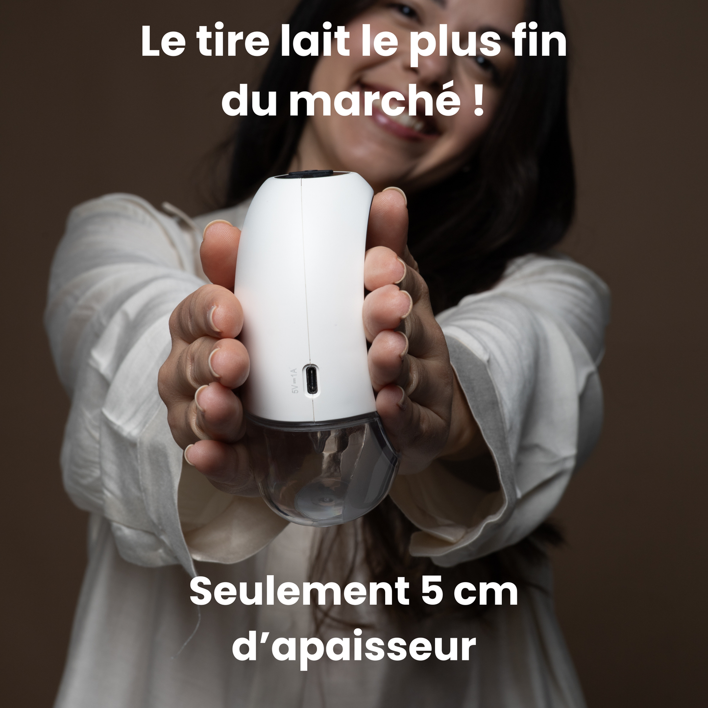 Tire-lait portable ultra fin et silencieux FinConfort