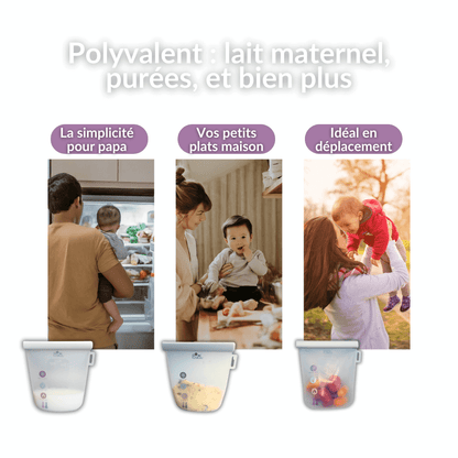 Sachets de conservation du lait maternel ConfortBag