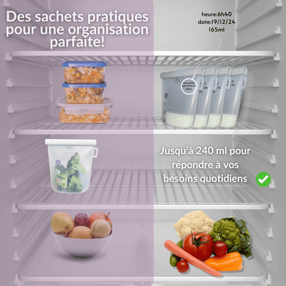 Sachets de conservation du lait maternel ConfortBag