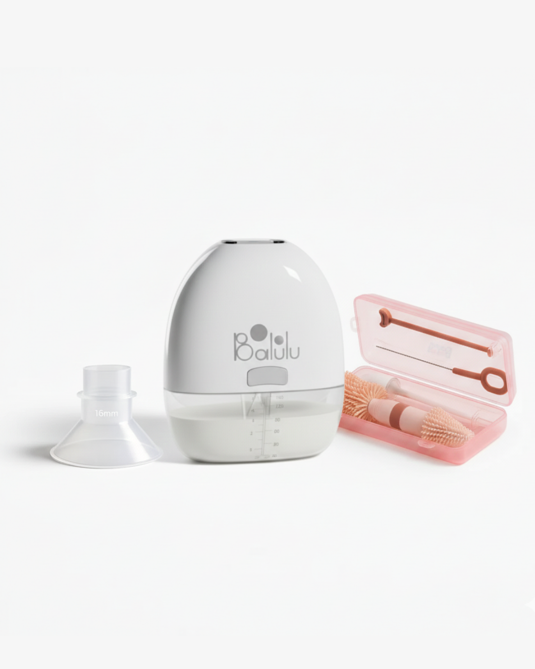 Kit Essentiel Tire-lait Portable avec Insert et Brosse de Nettoyage