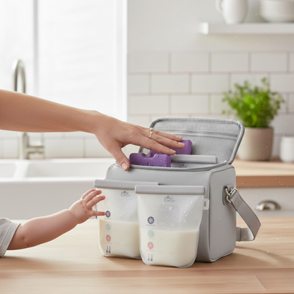ConfortBag Sachet lait maternel en silicone réutilisable
