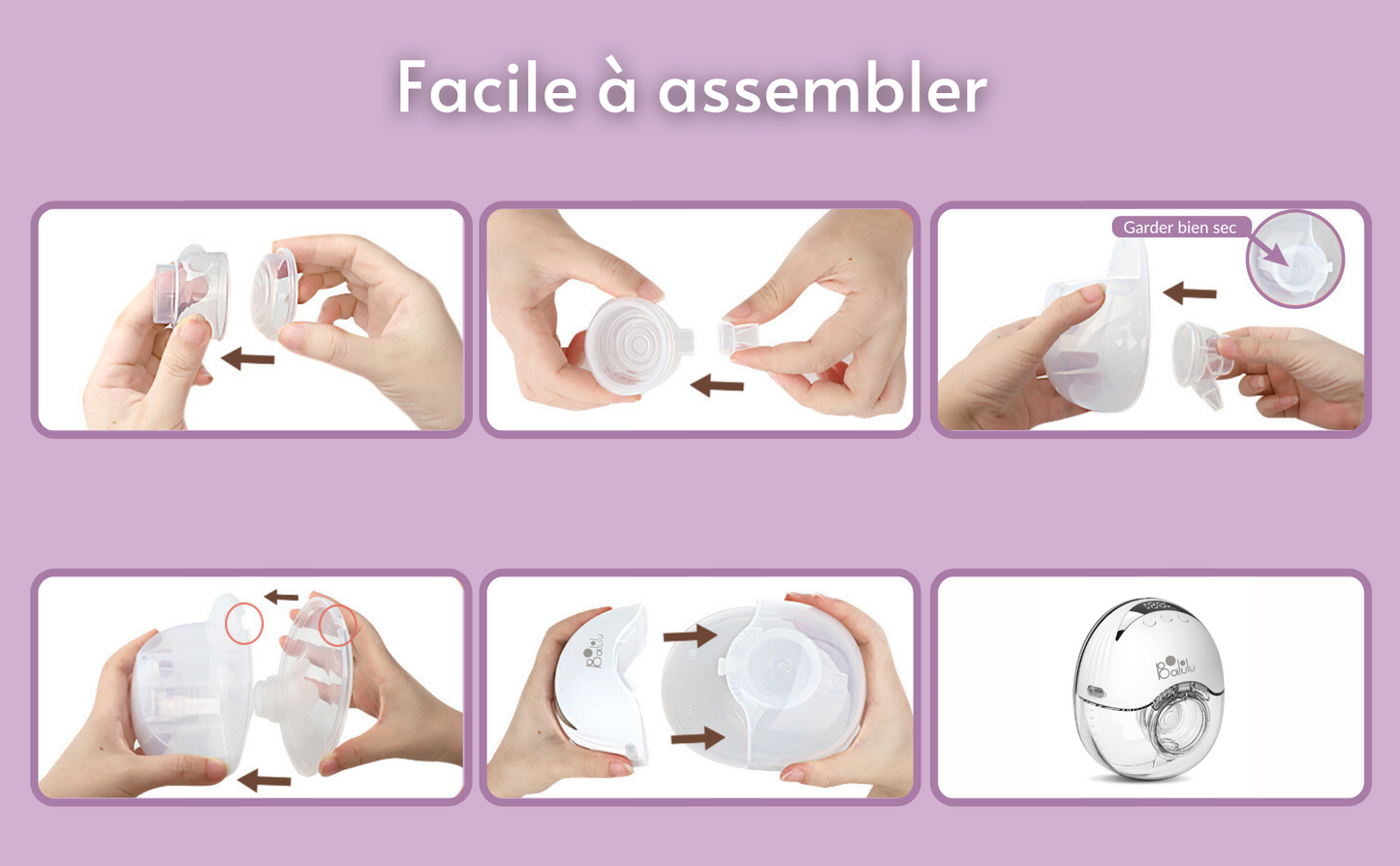 Tire-lait portable de qualité hospitalière FinConfort PRO